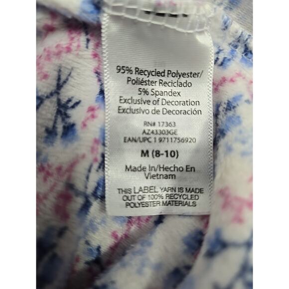 Aria Collection Soft Plush Long Floral Nightgown Sz M Warm Cudly - Picture 5 of 5